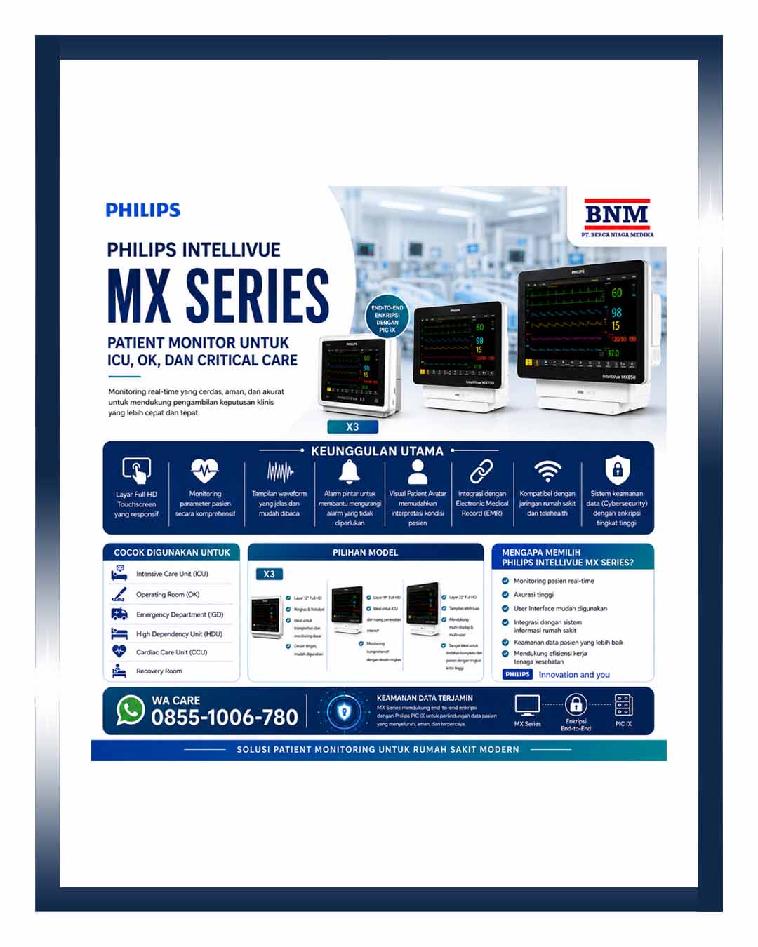 Flyer Artikel HSG - Philips Intellivue MX Series