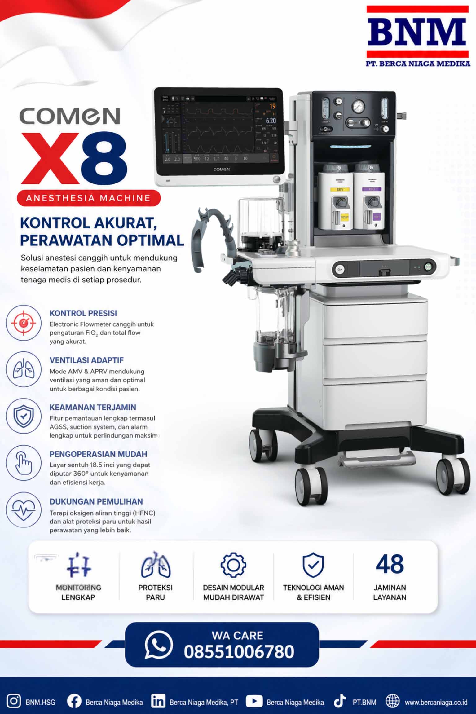 COMEN X8 Anesthesia Machine