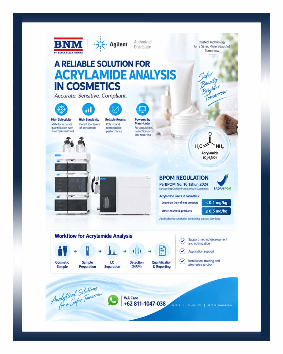 Flyer Artikel ISG - Acrylamide Analysis in Cosmetics