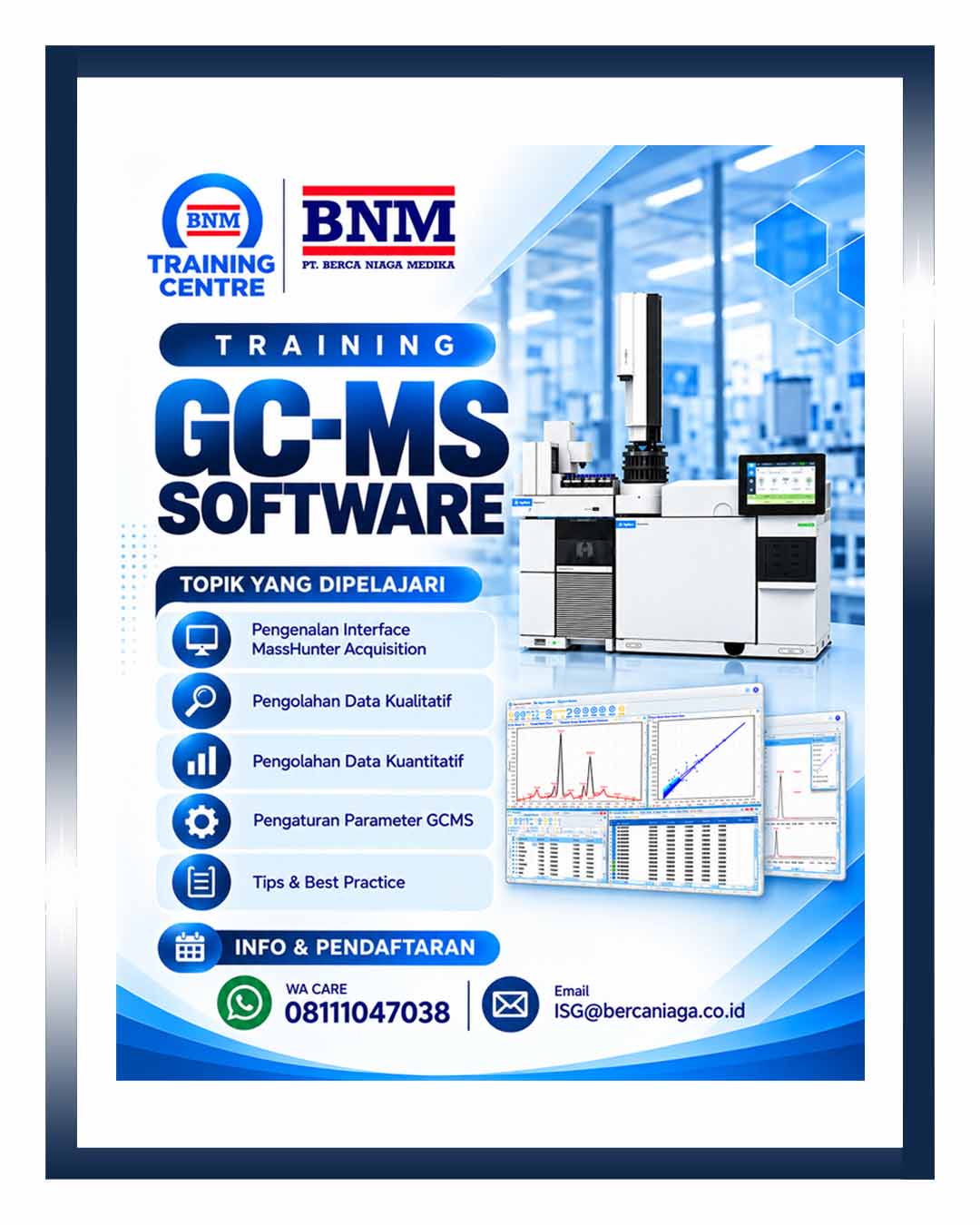 Flyer Artikel ISG - Training GC-MS Software