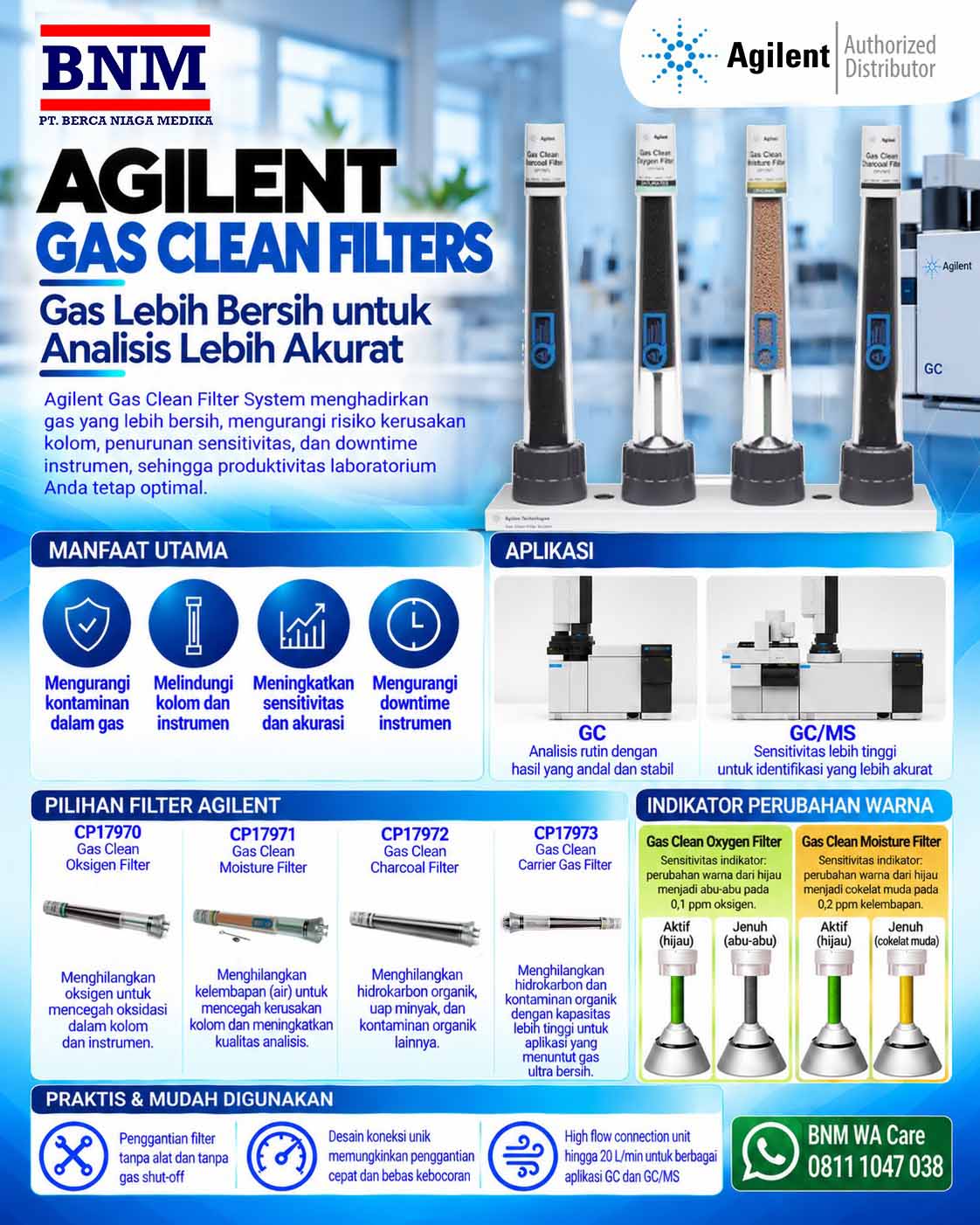 Agilent Gas Clean Filters